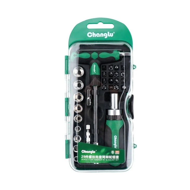 29pcs Ratchet Wrench Bit & Socket Set